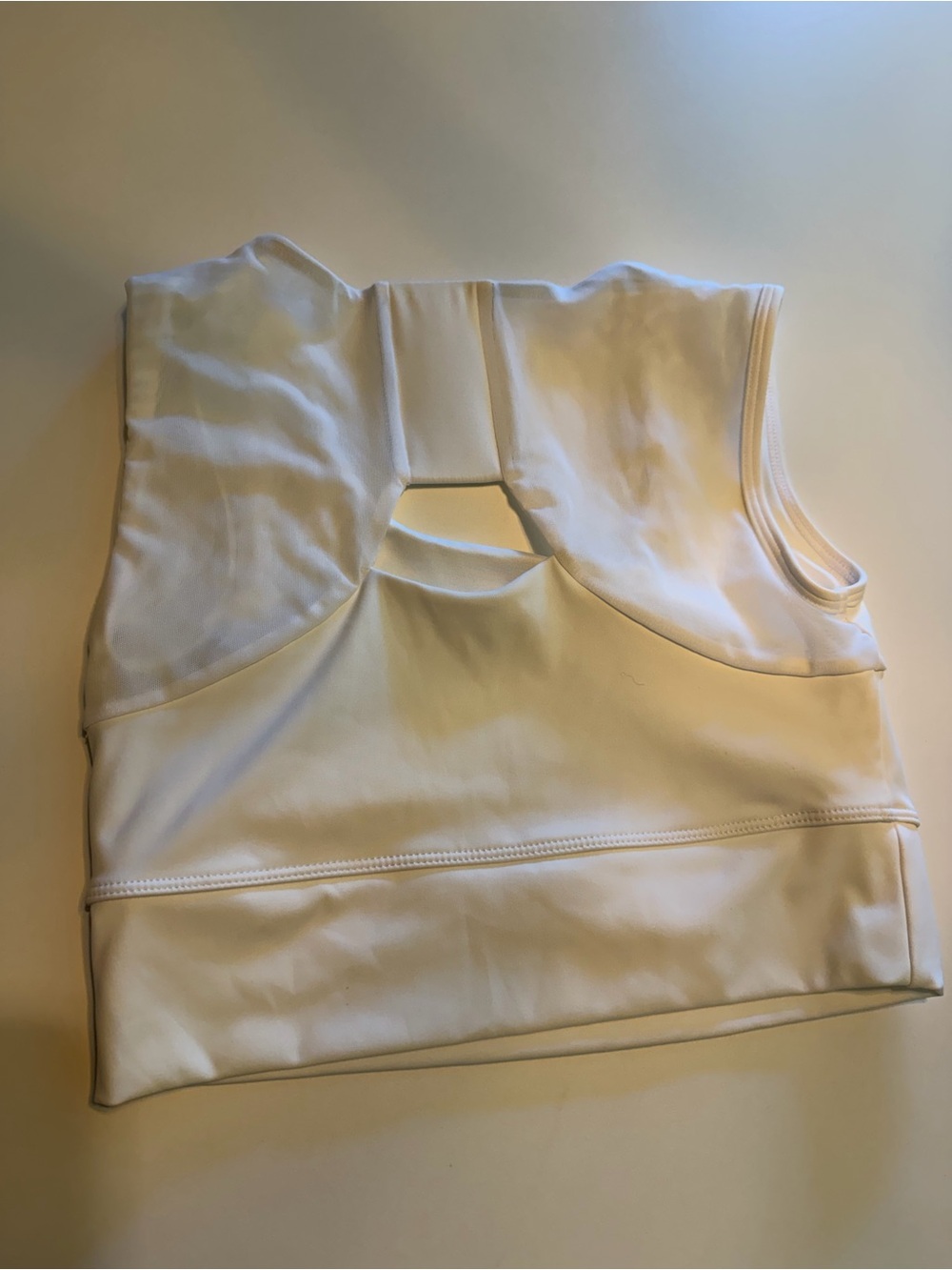 Women's White FORME Sports Bra - Picture 3 of 4